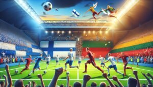 Huuhkajien pelaajat valmistautuvat MM-karsintaotteluun kotiyleisön edessä.