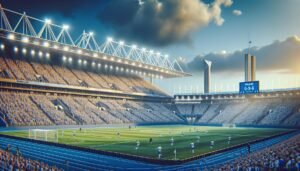 Huuhkajat valmistautuvat MM-karsintaotteluun Olympiastadionilla Helsingissä.