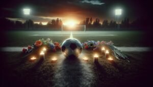 Nuori jalkapalloilija Guo Jiaxuan, joka menehtyi traagisesti harjoitusottelussa saadun päävamman seurauksena.