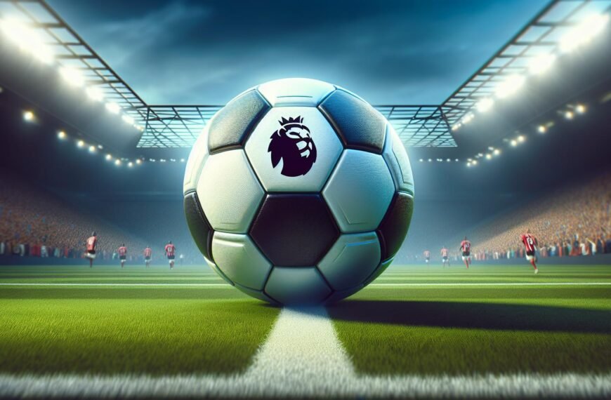 Puman pelipallo Valioliigan kentällä symboloiden uutta aikakautta jalkapallossa