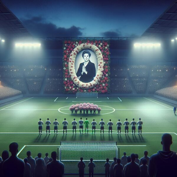 FC Interin pelaajat kunnioittavat Anneli Håkansia kauden avausottelussa KuPSia vastaan Veritas Stadionilla