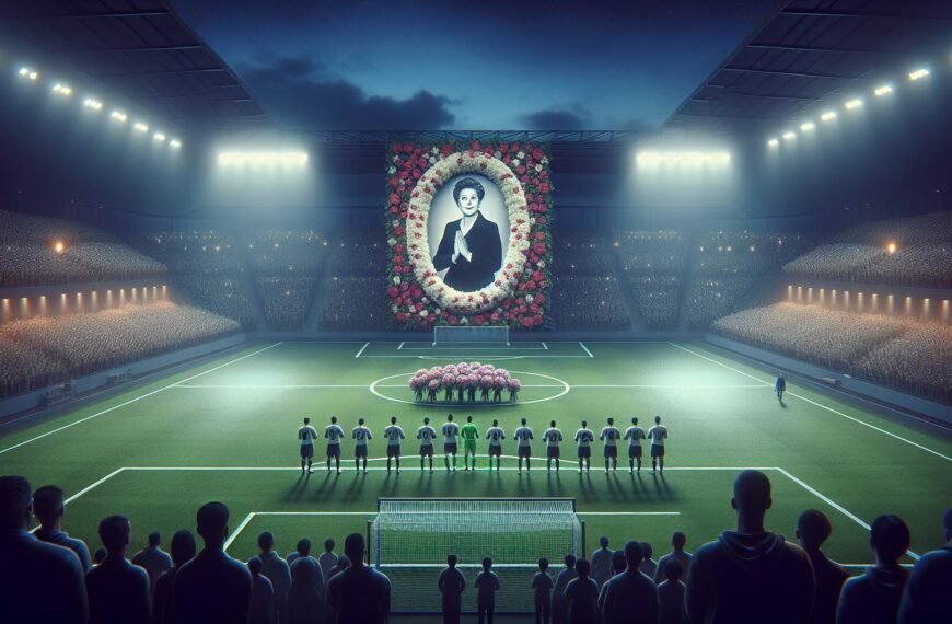 FC Interin pelaajat kunnioittavat Anneli Håkansia kauden avausottelussa KuPSia vastaan Veritas Stadionilla