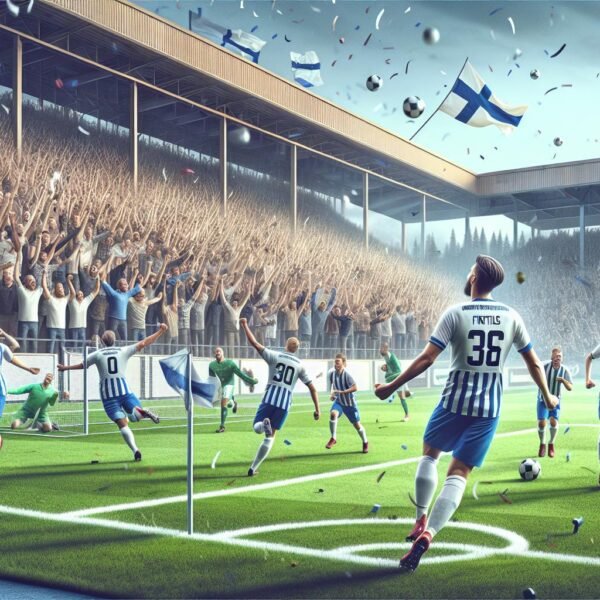 Teemu Pukki juhlii maaliaan HJK:n paidassa Töölön stadionilla paluuottelussa VPS:ää vastaan, jolloin HJK nappasi kauden ensimmäisen voittonsa Veikkausliigassa.