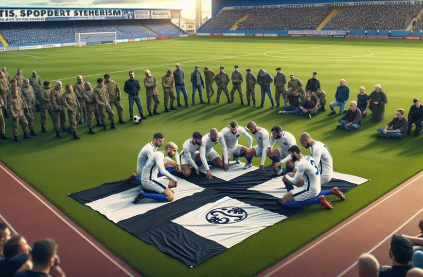 Valkeakosken Hakan fanikatsomo Veikkausliigan ottelussa, jossa kyseenalainen lakana herätti kohun ja johti keskusteluun jalkapalloyhteisön vastuullisuudesta