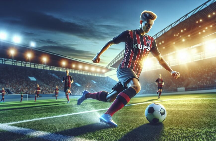 Arttu Lötjönen hallitsee puolustuspeliä KuPS:n paidassa Veikkausliigadebyytissään AC Oulua vastaan