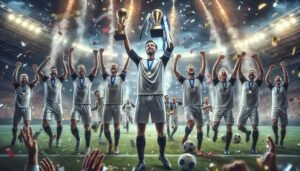 Harry Kane juhlii Bayern Münchenin kanssa Bundesliigan mestaruutta kaudella 2024–2025, osoittaen merkityksensä joukkueen hyökkäyspelaamisessa ja johtajuudessa.