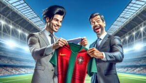 Cristiano Ronaldo yllättää lahjalla Donald Trumpille – Portugalin pelipaita viestillä rauhan puolesta