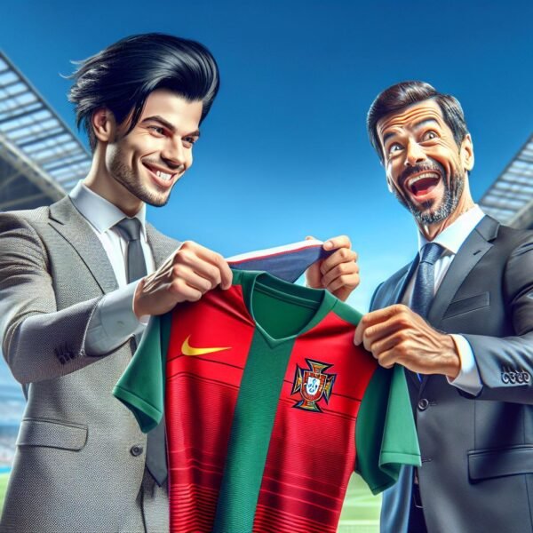 Cristiano Ronaldo yllättää lahjalla Donald Trumpille – Portugalin pelipaita viestillä rauhan puolesta