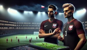 Huuhkajien pelaajat kamppailemassa pallosta Hollantia vastaan MM-karsintaottelussa