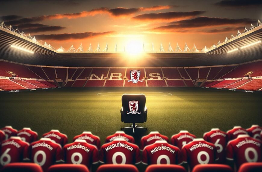 Michael Carrick kentän laidalla Middlesbrough'n ottelussa ennen potkujaan, katse keskittyneenä ja ilme vakava.