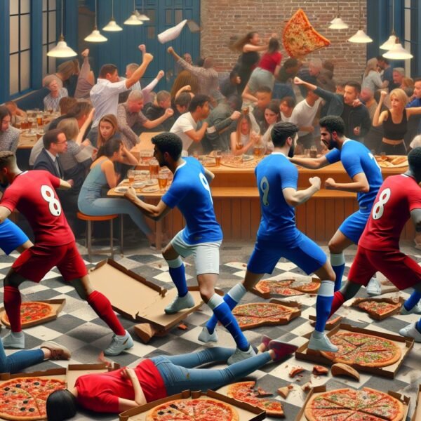 Helsingin pizzeriassa puhkesi joukkotappelu jalkapallofanien kesken