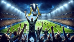 Länsi-Vantaan Ylpeyden pelaajat juhlivat saavutustaan UEFA Regions' Cupin lopputurnauksessa San Marinossa