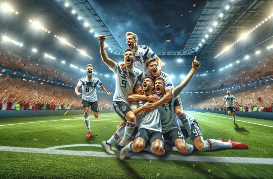 Saksan Lea Schüller tuulettaa voittomaaliaan Tanskaa vastaan naisten EM-ottelussa