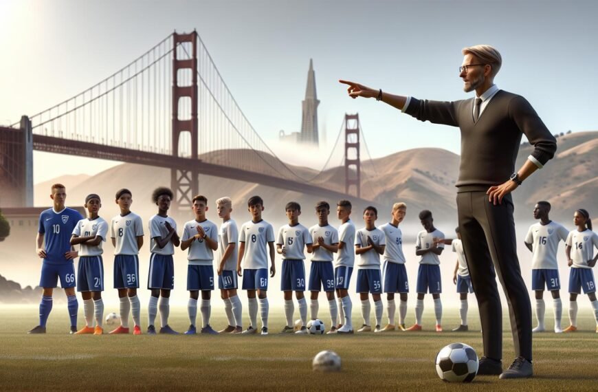 Suomalaisvalmentaja Antti Ronkanen kehittämässä nuoria jalkapallolahjakkuuksia Pathway Soccer -valmennuskeskuksessa Kaliforniassa