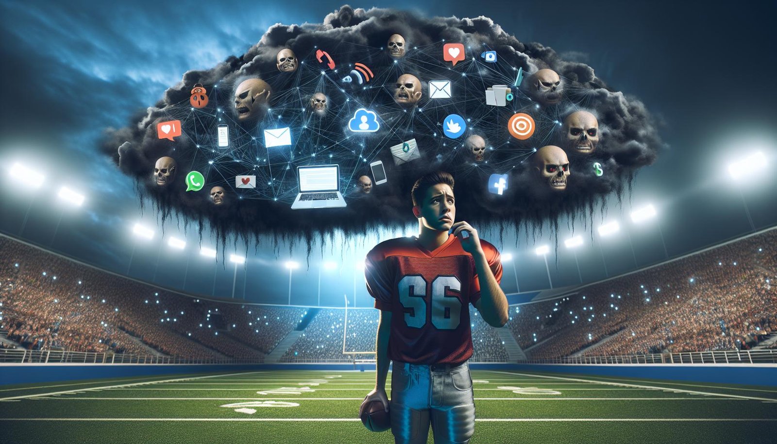 Nuori jalkapalloilija Skye Stout kohtaa nettikiusaamista ammattilaisuransa alussa, mikä korostaa tarvetta turvallisemmalle ja tukevammalle urheiluympäristölle.