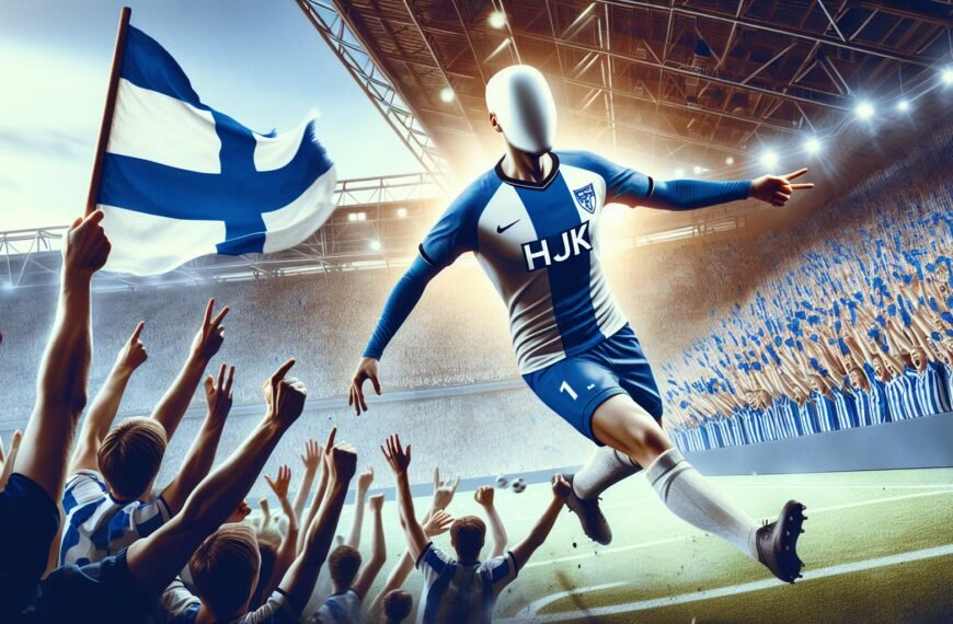 Teemu Pukki juhlii HJK:n voitto-osumaa Suomen Cupin finaalissa KuPS:ia vastaan Tammelan stadionilla