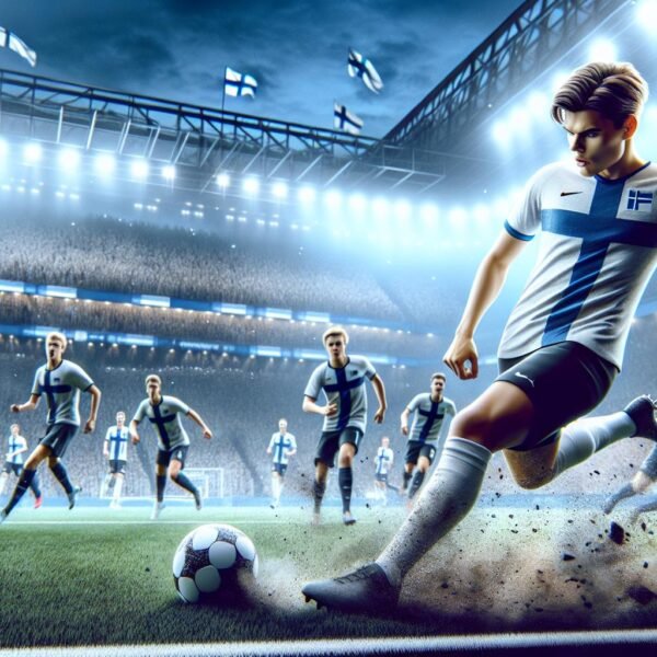 Suomalainen keskikenttäpelaaja Naatan Skyttä juhlii maalia FC Kaiserslauternin paidassa vierasvoitossa Saksassa.