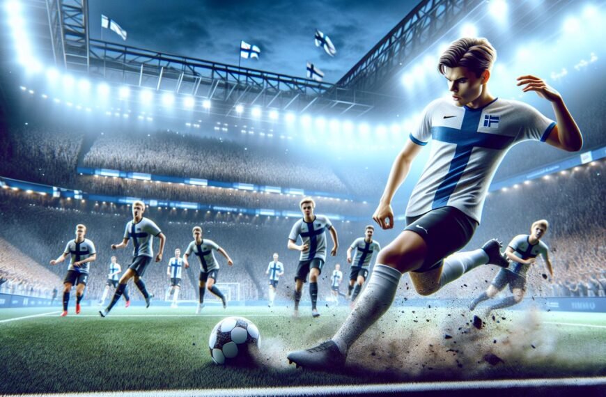 Suomalainen keskikenttäpelaaja Naatan Skyttä juhlii maalia FC Kaiserslauternin paidassa vierasvoitossa Saksassa.