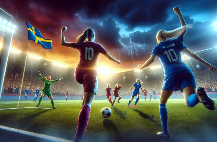 Suomen U16-tyttöjen maajoukkue juhlii voittomaalia jännittävässä ottelussa Ruotsia vastaan Eerikkilässä.