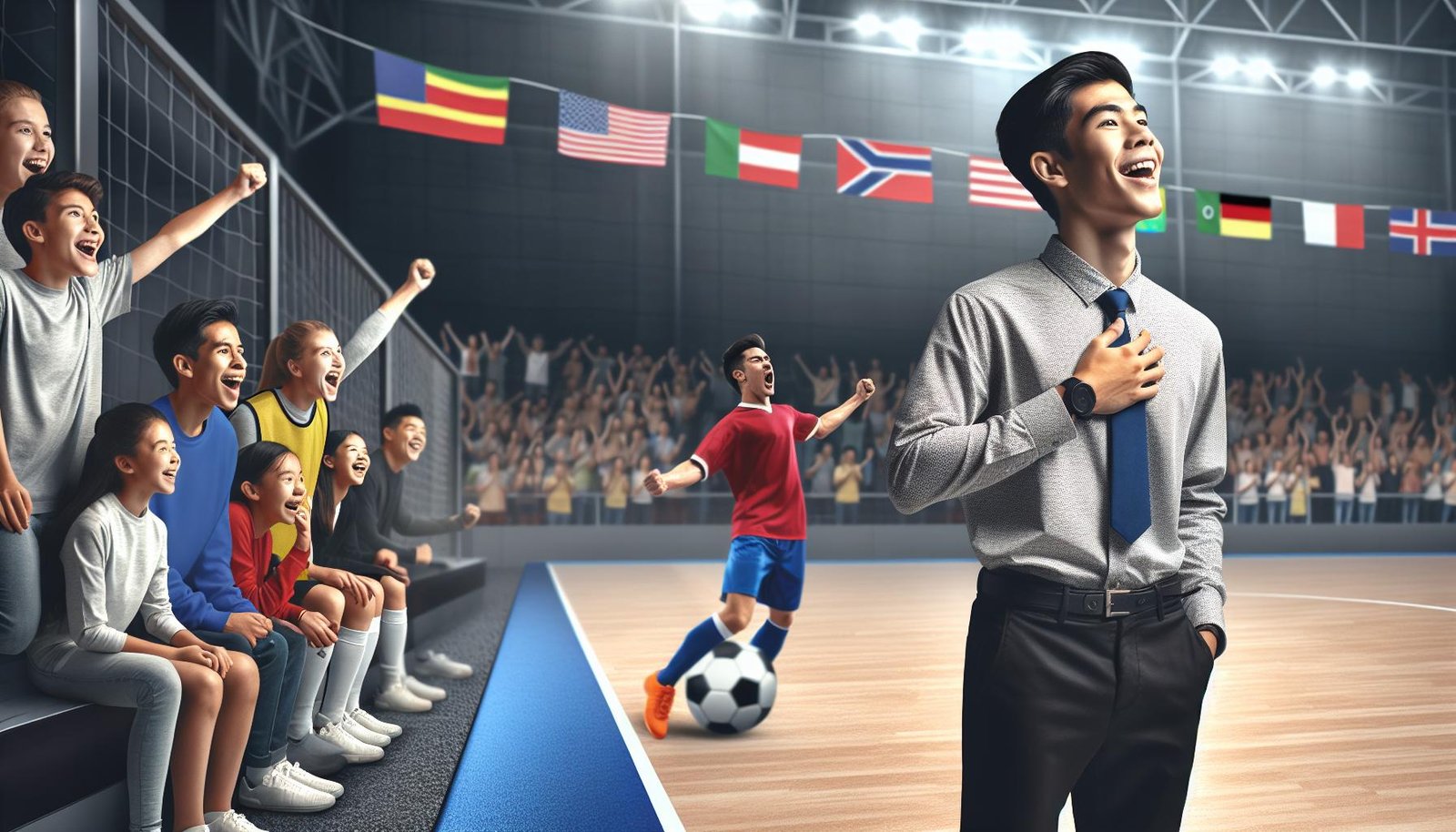 Viljami Isotalo valmistautumassa futsalin A-maajoukkueen otteluun – tarina opiskelijaelämästä huipulle