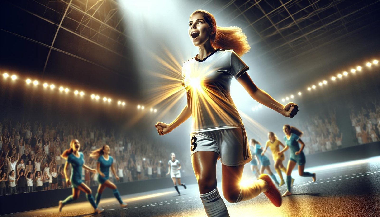 Cecilia Murtonen juhlii maalia Naisten Futsal-liigassa PU-62:n paidassa – joulukuun kuukauden pelaaja 2023.