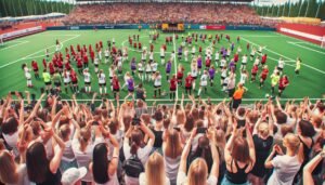 Naisten Suomen Cup 2026 saattaa rikkoa jälleen osallistujaennätyksen, kuvassa naisten jalkapallojoukkueet kohtaavat intensiivisessä cup-ottelussa.