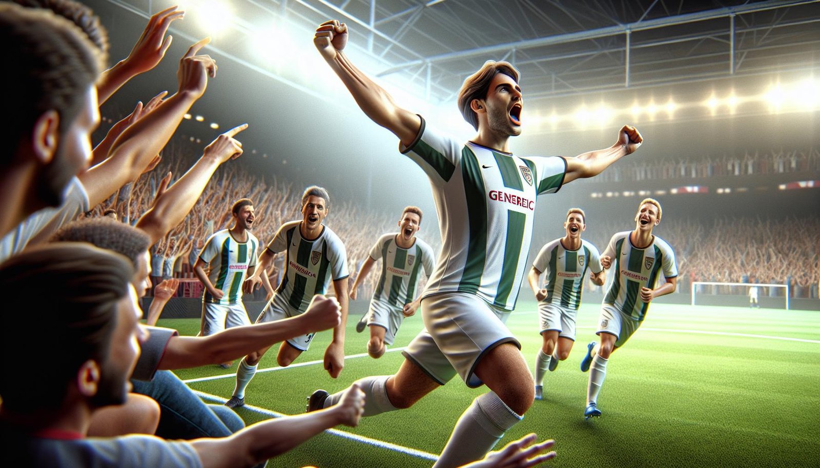 Ilveksen Teemu Hytönen juhlii ottelun ainoaa maalia Gnistania vastaan talviharjoitusottelussa Pirkkahallissa.