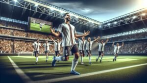 Erling Haaland juhlii voittomaaliaan Anfieldillä Manchester Cityn voitossa Liverpoolia vastaan