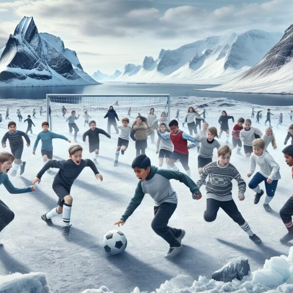 FutsalSkaba: Nuorgamin koululaiset pelaavat hangessa