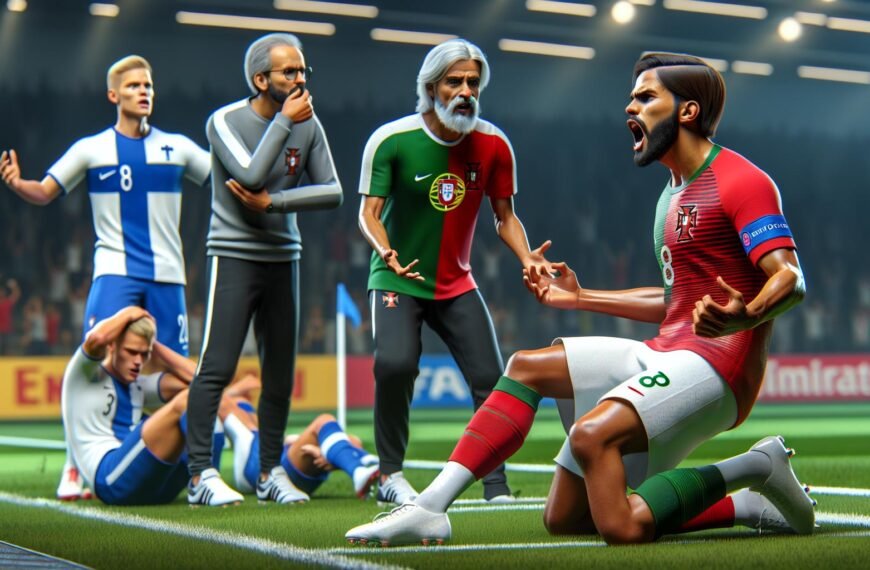 Portugali kohtaa Suomen U17-maajoukkueen jalkapallo-ottelussa ja voittaa 5-0.