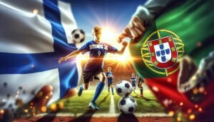 Suomen U17-joukkue valmistautuu tärkeään otteluun Portugalia vastaan jalkapalloturnauksessa.