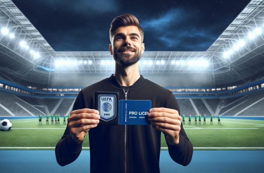 Gonçalo Pereira kädessään UEFA Pro -lisenssi todistus FC Lahden kentällä