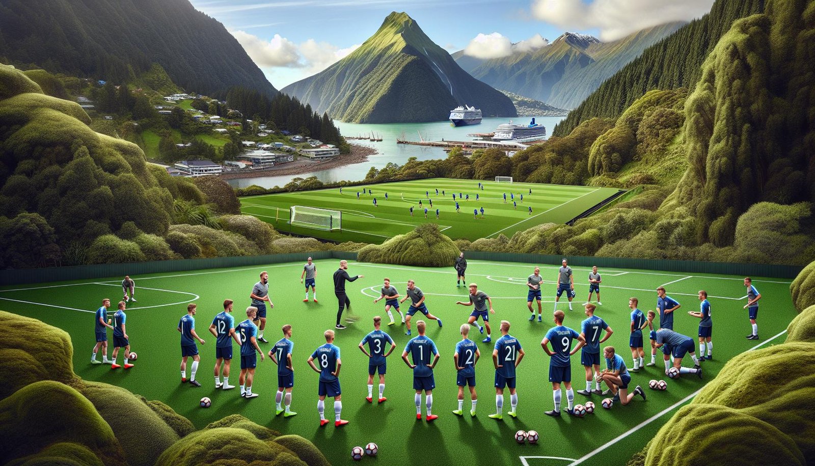 Suomen miesten jalkapallomaajoukkue valmistautumassa FIFA Series 2026 -turnaukseen Uudessa-Seelannissa