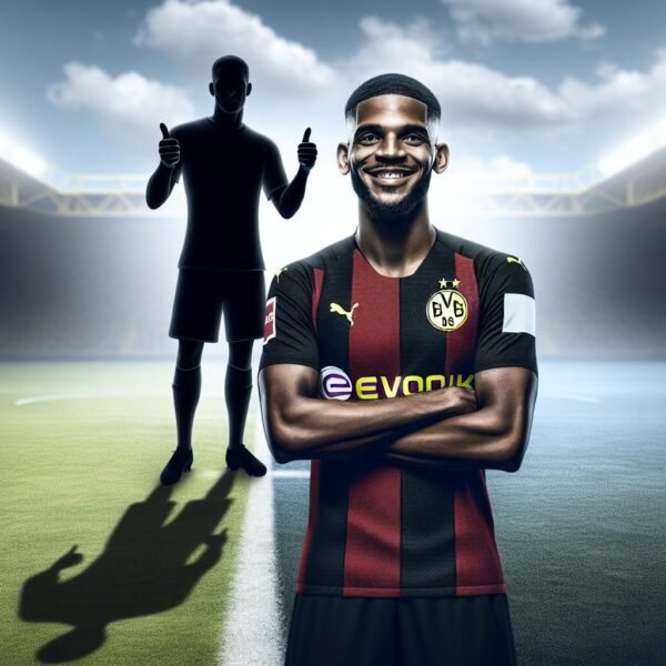 Jadon Sancho Dortmundin pelipaidassa, miettien mahdollista paluutaan seuraan.