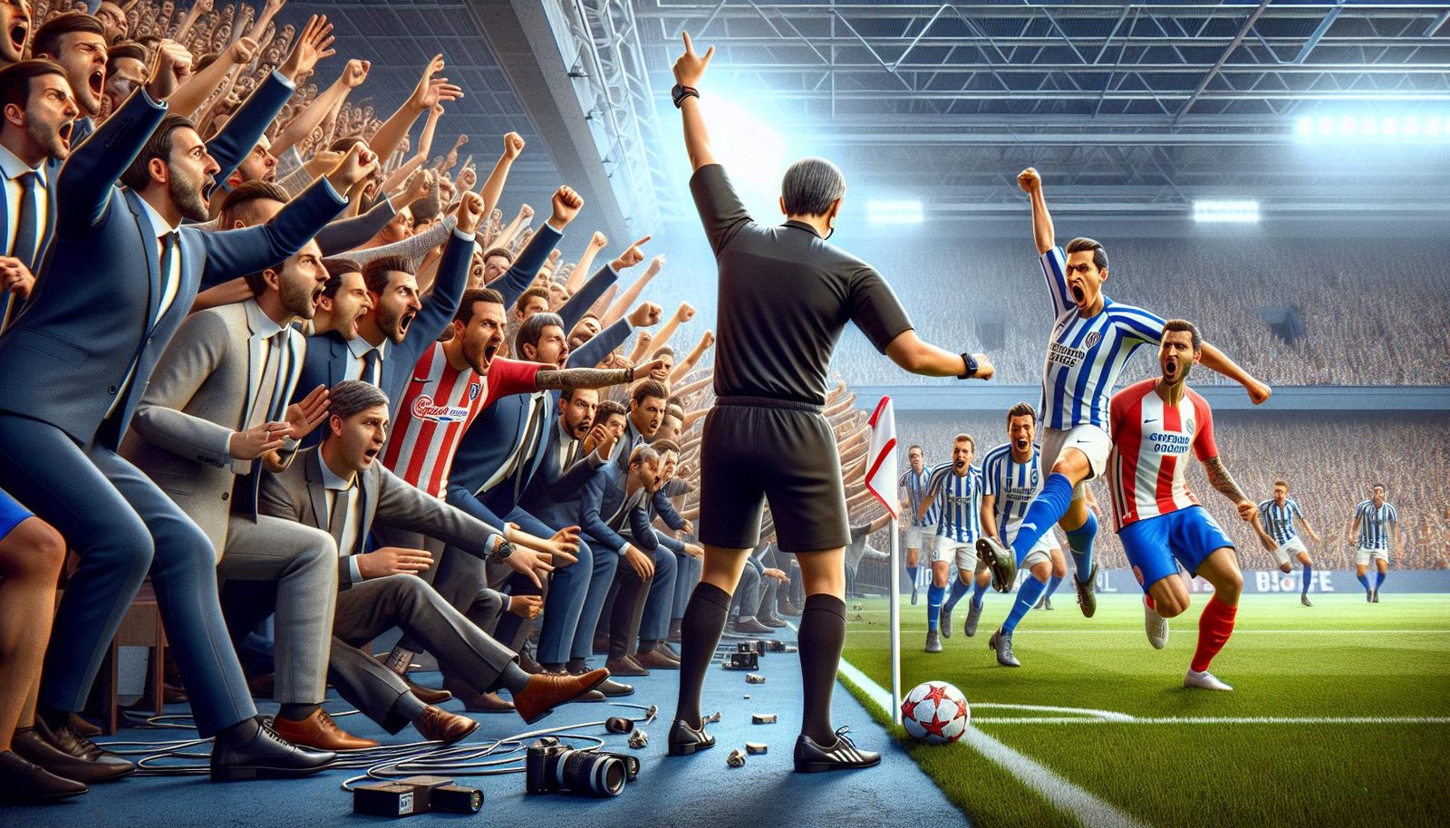 Naamioituneet kannattajat keskeyttivät 2. Bundesliigan ottelun VAR-järjestelmää sabotoimalla.