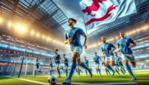 Pikkuhuuhkajat valmistautumassa tärkeään U21-EM-karsintaotteluun Kyprosta vastaan Tammelan stadionilla.