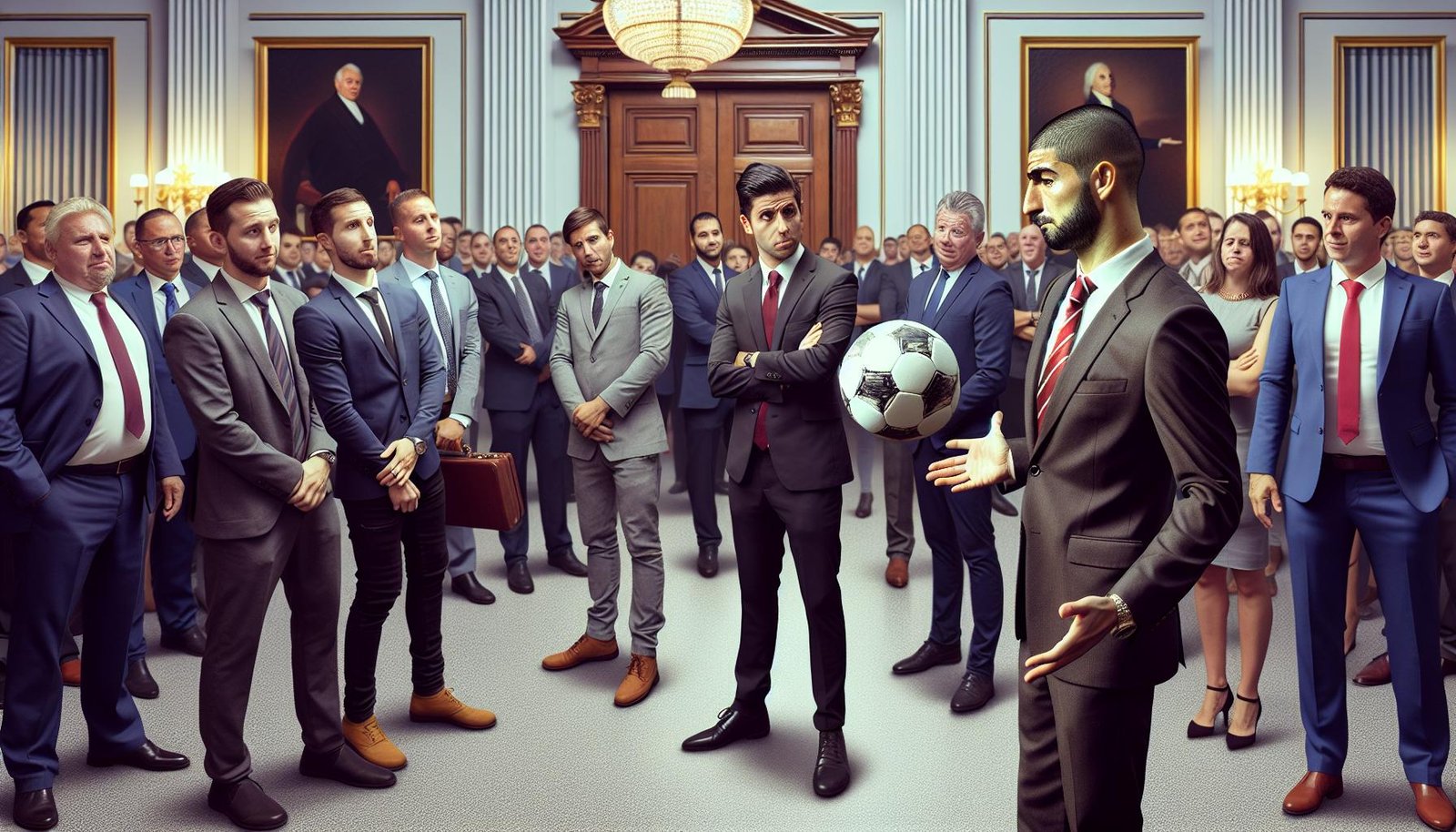 Lionel Messi juhlii Inter Miamin kanssa Valkoisessa talossa MLS-mestaruuden jälkeen.