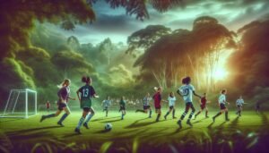 Nuoret naisjalkapalloilijat harjoittelemassa Eerikkilän U23-maajoukkueleirillä.