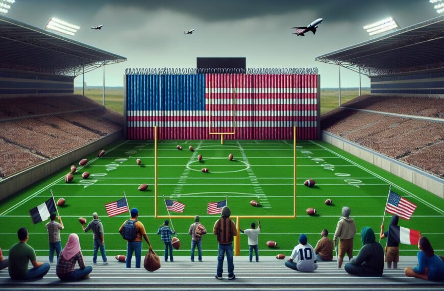 Fifan presidentti Gianni Infantino keskustelemassa Yhdysvaltojen maahanmuuttopolitiikan haasteista kesän jalkapallon MM-kisojen järjestämisessä.