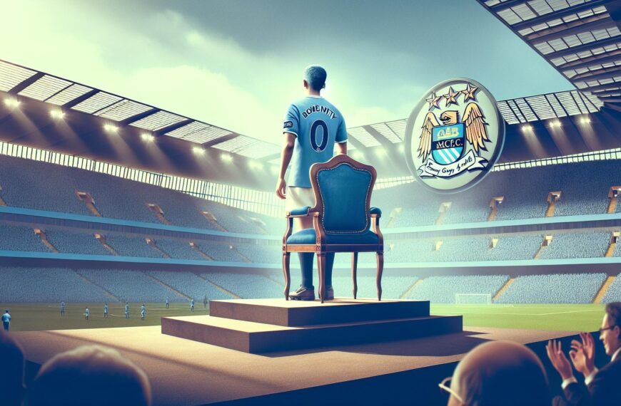 Vincent Kompany kentällä Manchester Cityn pelipaidassa, johtaen joukkuetta kapteenina.