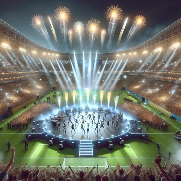 MM-finaalin Puoliaikashow: FIFA tuo Super Bowl -tyylin jalkapalloon