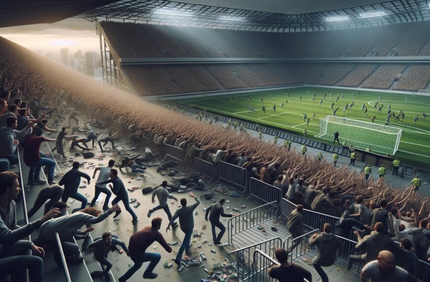 Jalkapallon turvallisuusuhat Prahan derbyssä, jossa fanit ryntäsivät kentälle aiheuttaen sekasortoa.
