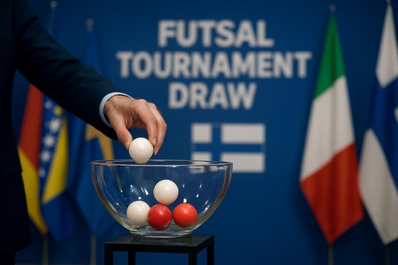 Suomen futsalmaajoukkue valmistautumassa tuleviin MM-karsintoihin.